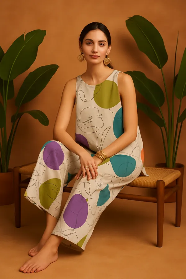 Beige_Rayon_Abstract_Print_Co-Ord_Set_For_Women
