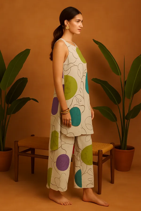 Beige_Rayon_Abstract_Print_Co-Ord_Set_For_Women