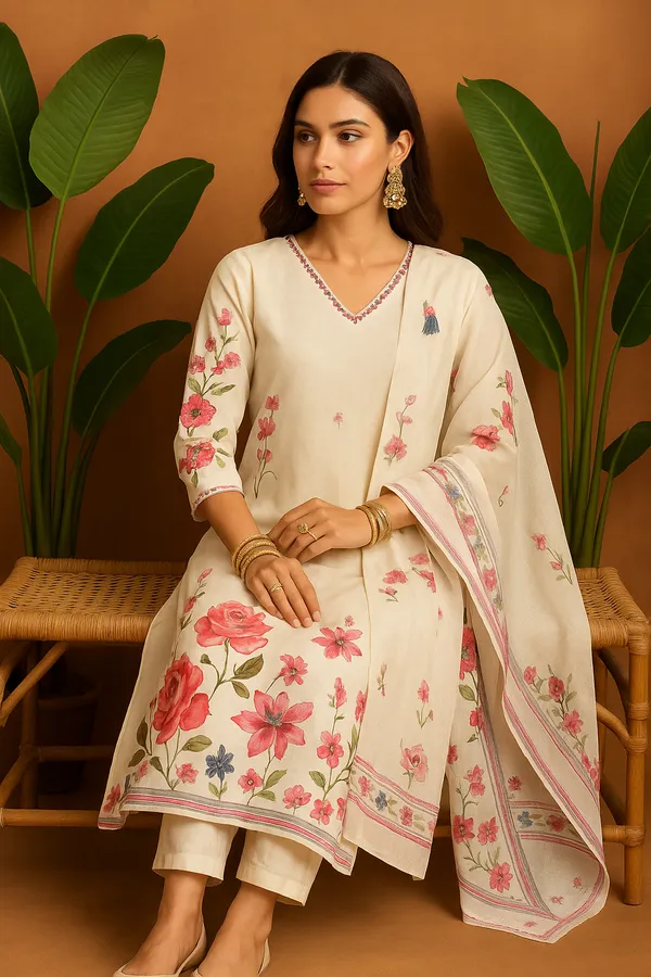 Off_White_Linen_Cotton_Floral_Printed_Suit_Set_With_Dupatta_For_Women