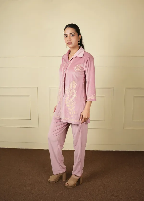 Baby_Pink_Baby_Cotton_Silk_Shirt_Trouser_Woolen_Set_For_Women