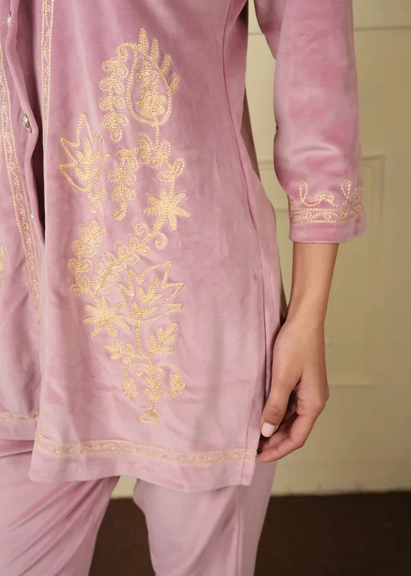 Baby_Pink_Baby_Cotton_Silk_Shirt_Trouser_Woolen_Set_For_Women