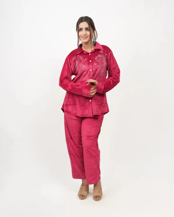 Red_Cherry_Roman_Silk_Velvet_Co-Ord_Set_For_Women