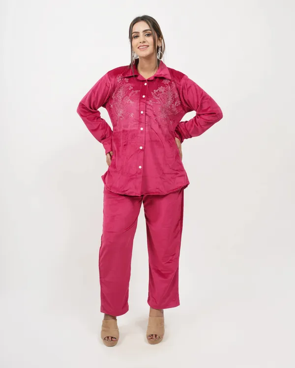 Red_Cherry_Roman_Silk_Velvet_Co-Ord_Set_For_Women