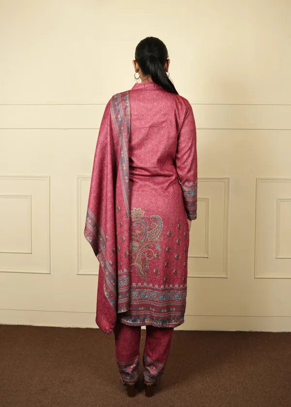 Rust_Pink_Georgette_Karanchi_Suit_Set_For_Women