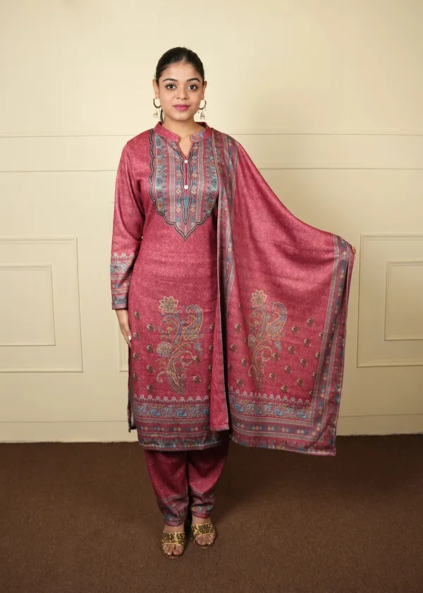 Rust_Pink_Georgette_Karanchi_Suit_Set_For_Women