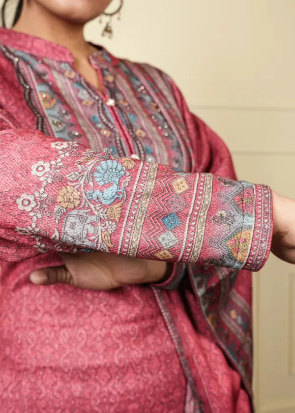 Rust_Pink_Georgette_Karanchi_Suit_Set_For_Women