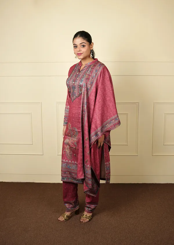 Rust_Pink_Georgette_Karanchi_Suit_Set_For_Women