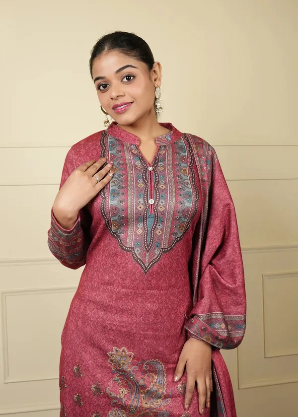 Rust_Pink_Georgette_Karanchi_Suit_Set_For_Women