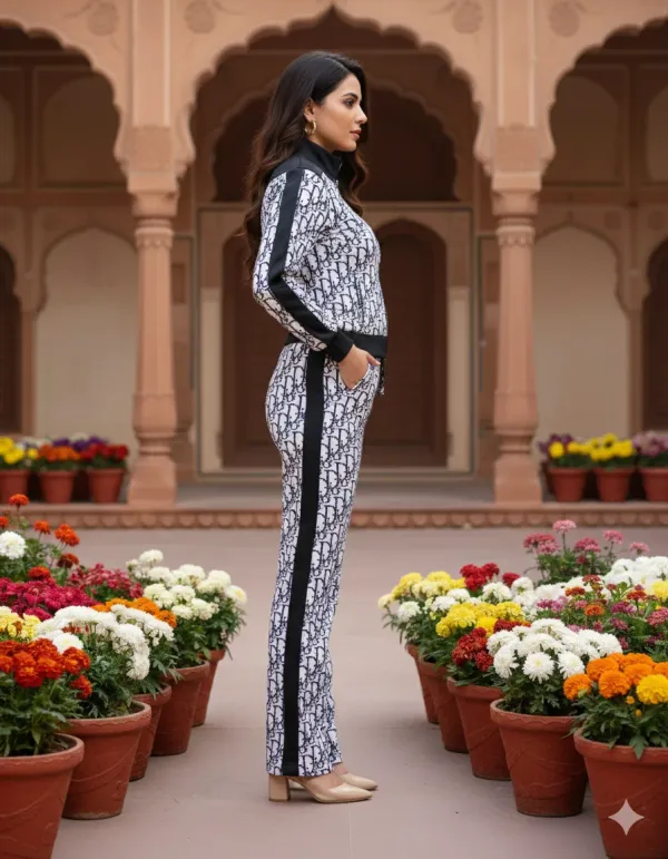 Women's_Designer_Monogram_Printed_Co-ord_Set_(Jacket_Top_+_Pants)