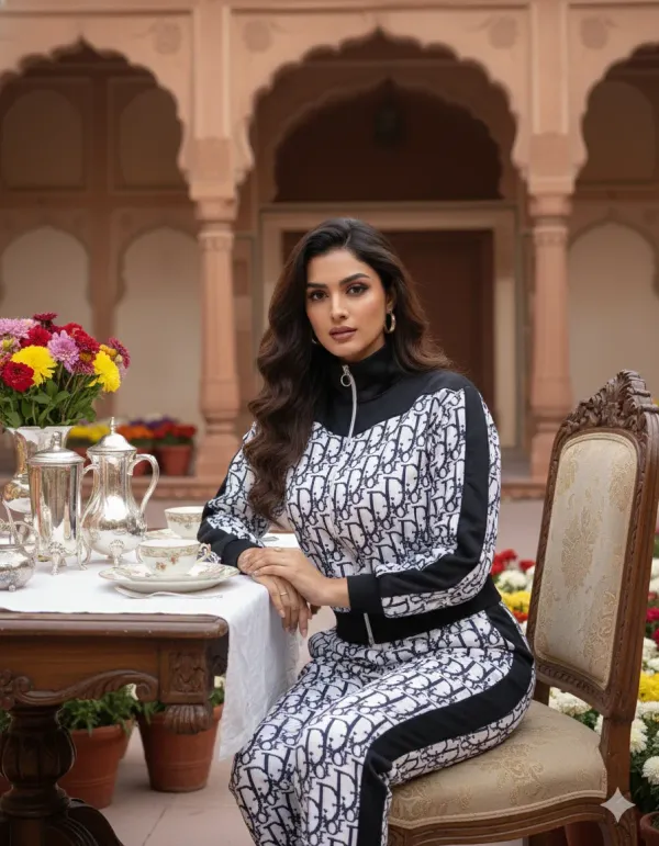 Women's_Designer_Monogram_Printed_Co-ord_Set_(Jacket_Top_+_Pants)