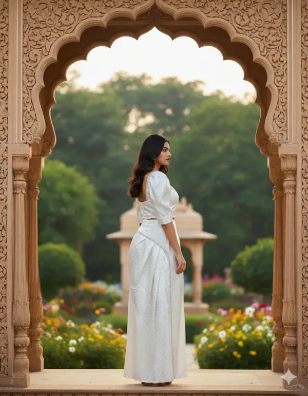 Women's_Designer_White_Satin_Co-ord_Set_(Crop_Top_+_Draped_Skirt)