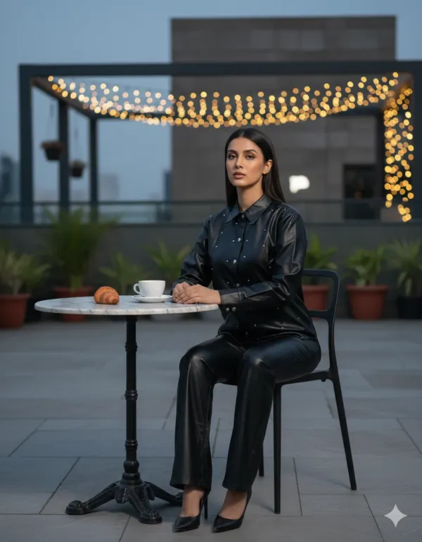 Women’s_Faux_Leather_Co-ord_Set_(Shirt_+_Pants)