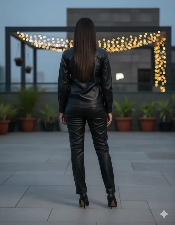 Women’s_Faux_Leather_Co-ord_Set_(Shirt_+_Pants)