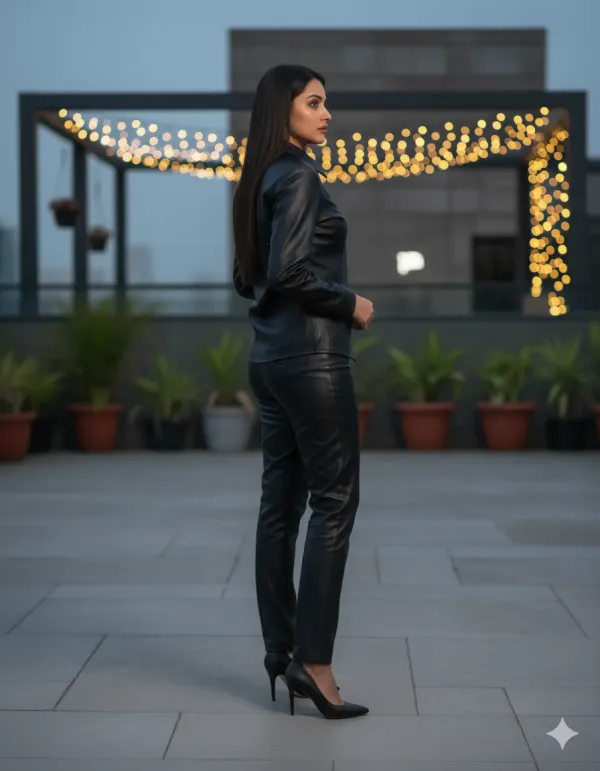 Women’s_Faux_Leather_Co-ord_Set_(Shirt_+_Pants)