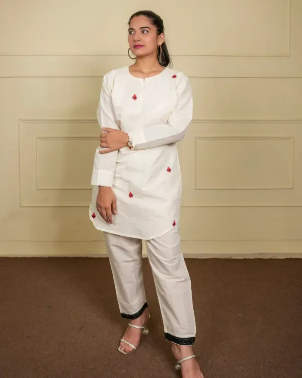 Multicolor_Floral_Printed_Co-Ord_Set_(Shirt_Trousers)_For_Women