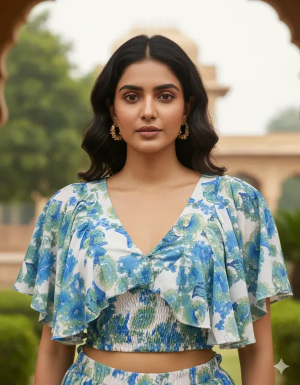 Women's_Floral_Printed_Ruffle_Co-ord_Set_(Crop_Top_+_Dhoti_Style_Pant)