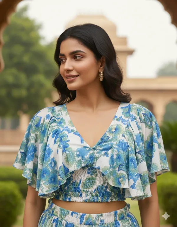 Women's_Floral_Printed_Ruffle_Co-ord_Set_(Crop_Top_+_Dhoti_Style_Pant)