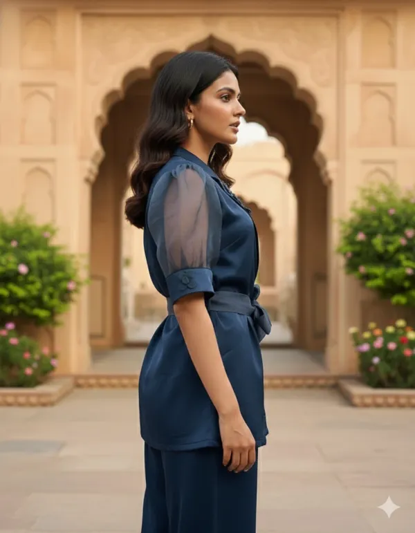 Women's_Navy_Blue_Designer_Satin_Co-ord_Set_(Top_+_Pants)