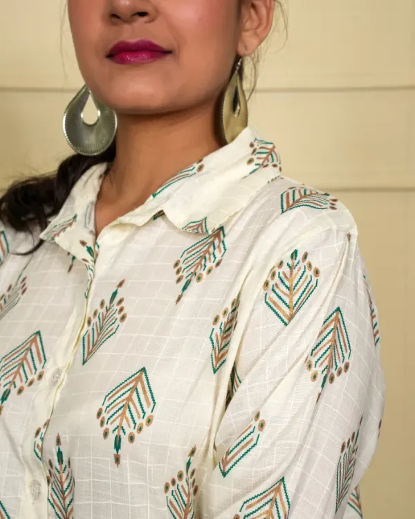 Multicolor_Printed_Co-Ord_Set_(Shirt_+_Pants)_For_Women