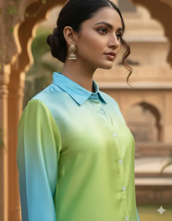 Women's_Satin_Ombre_Co-ord_Set_(Shirt_+_Pant)