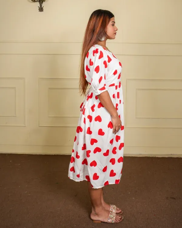 Red_Heart_Print_Casual_Dress_For_Women