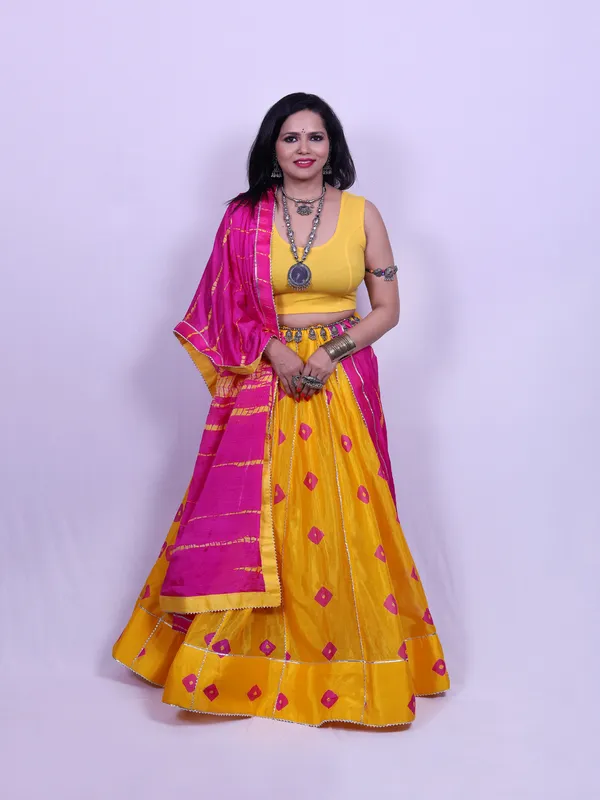 Multicolor_Bandhej_Chaniya_Choli_With_Dupatta_(Unstitched_Blouse)_For_Women