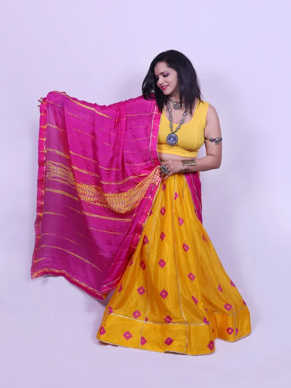 Multicolor_Bandhej_Chaniya_Choli_With_Dupatta_(Unstitched_Blouse)_For_Women