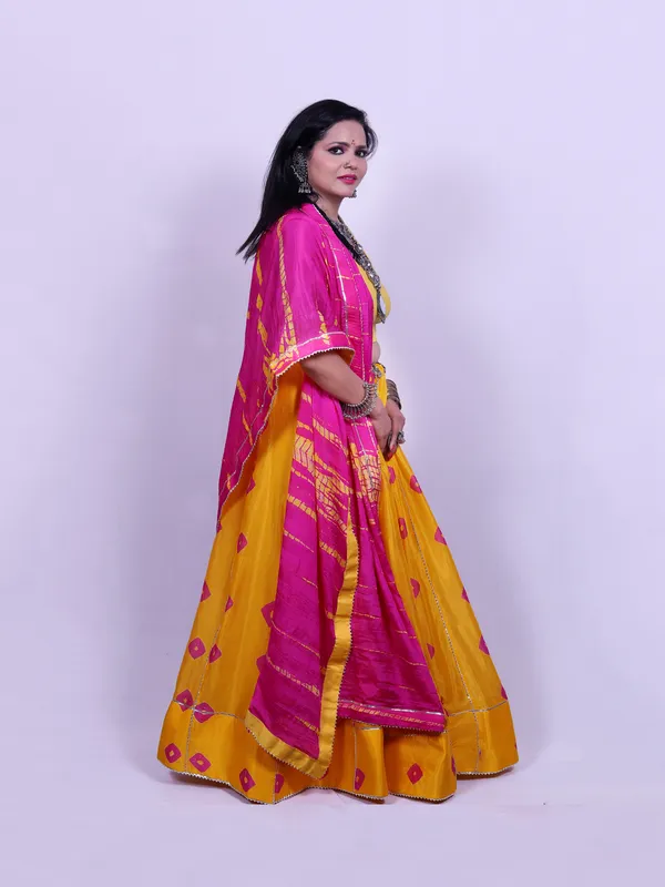 Multicolor_Bandhej_Chaniya_Choli_With_Dupatta_(Unstitched_Blouse)_For_Women