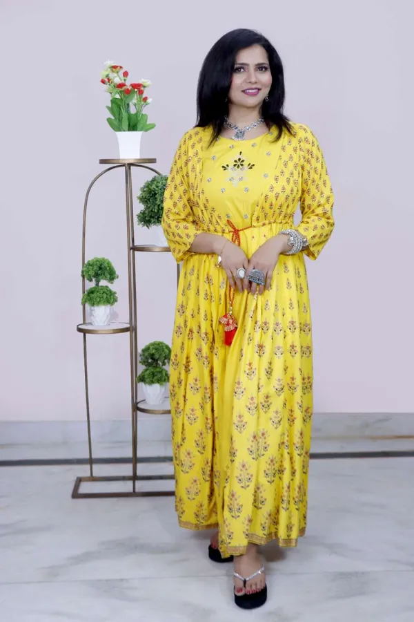 Yellow_Printed_Maxi_Gown_With_Attached_Printed_Overlay_Set_For_Women