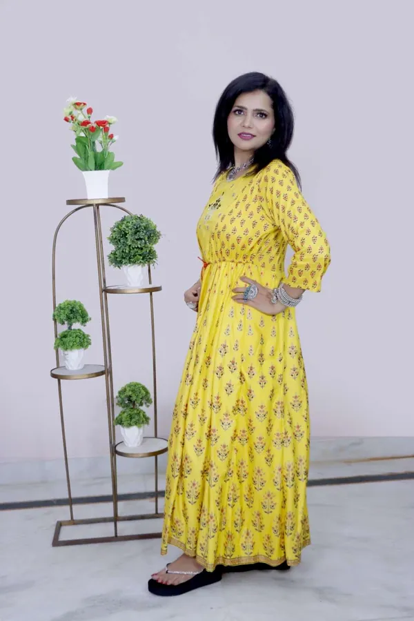 Yellow_Printed_Maxi_Gown_With_Attached_Printed_Overlay_Set_For_Women
