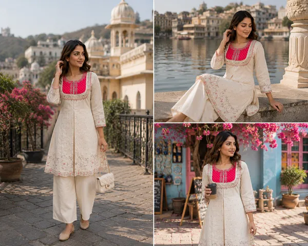 Off_White_Embroidered_Kurta_Set_For_Women