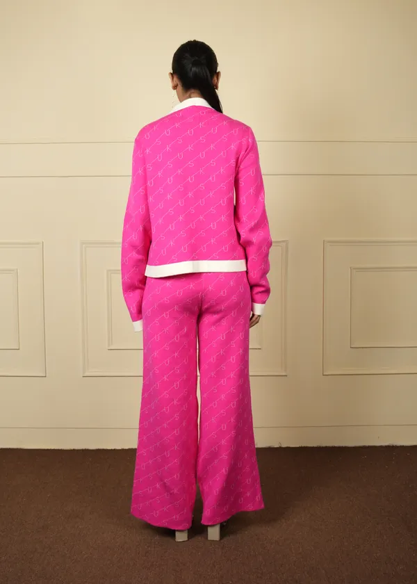 Pink_White_Coat_Trouser_Co-Ord_Set_For_Women