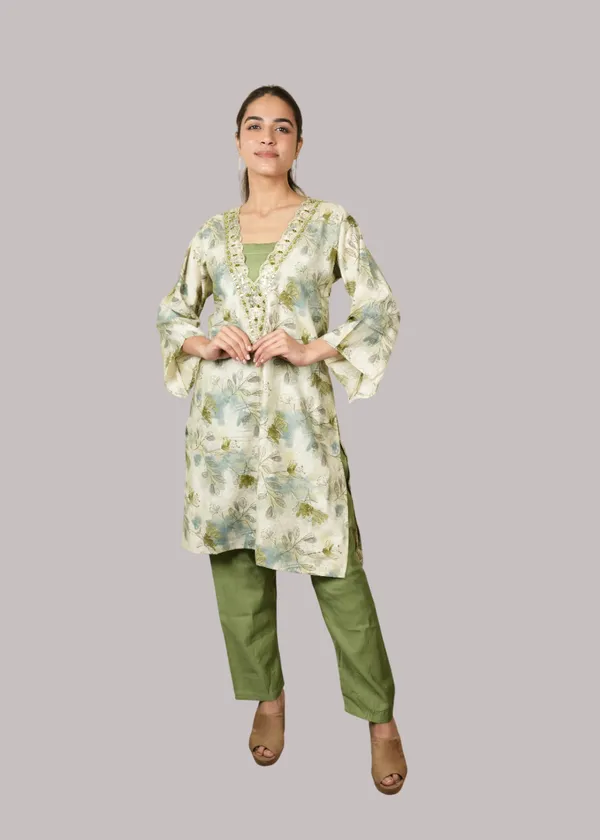Cream_&_Green_Trendy_Design_Co-Ord_Set_For_Women