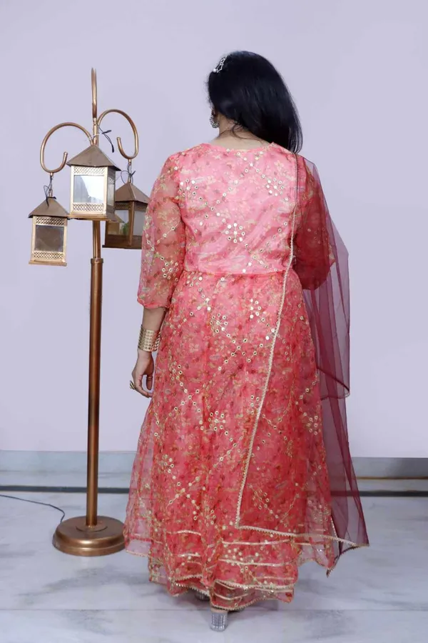 Coral_Pink_Floral_Embellished_Anarkali_Suit_Set_With_Dupatta_For_Women