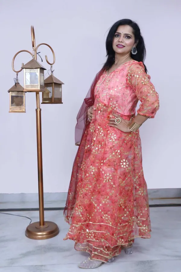 Coral_Pink_Floral_Embellished_Anarkali_Suit_Set_With_Dupatta_For_Women