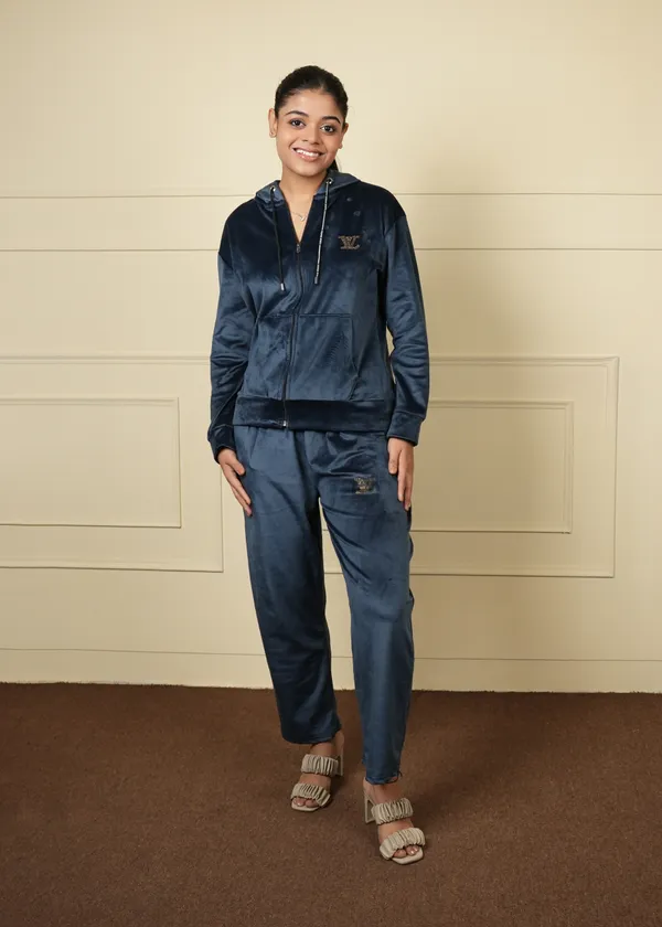 Royal_Blue_Velvet_Short_Jacket_Trouser_Co-Ord_Set_For_Women