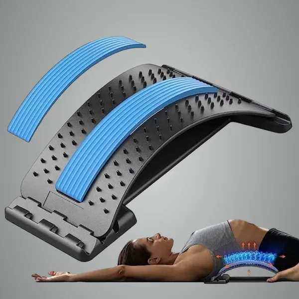 Combo_of_Adjustable_Lumbar_Back_Stretcher_&_Double_Toning_Tube_|_For_Workout