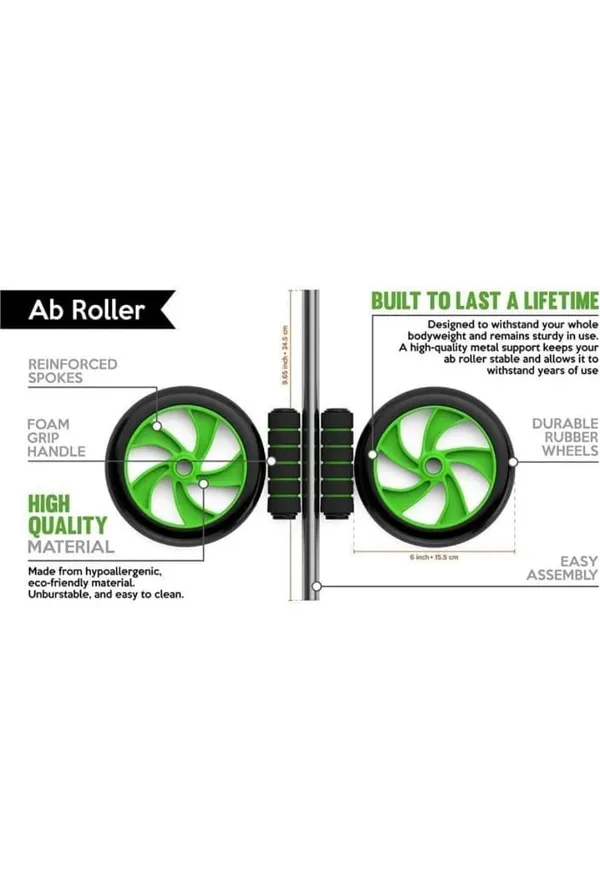 Combo_of_Core_Ab_Roller_&_Skipping_Rope_Adjustable_Speed_Skipping_Rope_|_For_Workout
