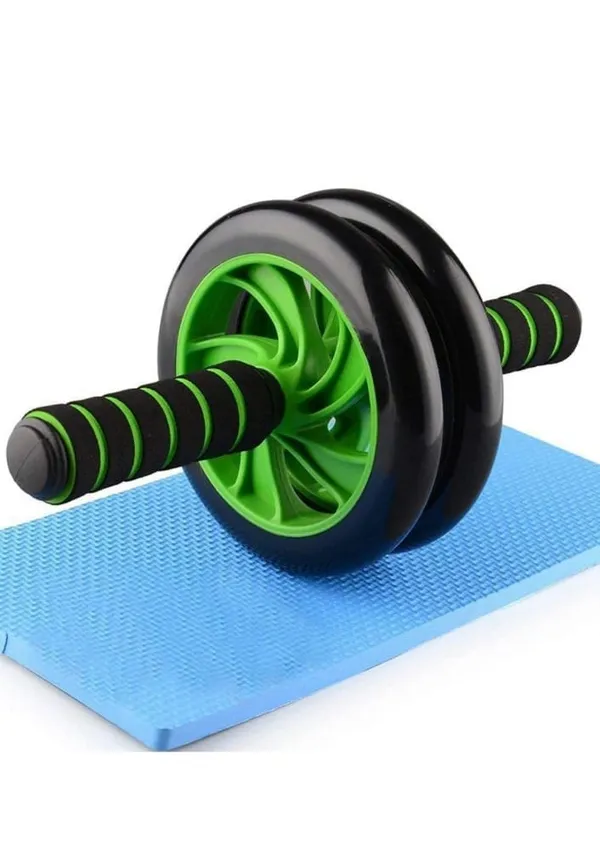 Combo_of_Core_Ab_Roller_&_Skipping_Rope_Adjustable_Speed_Skipping_Rope_|_For_Workout