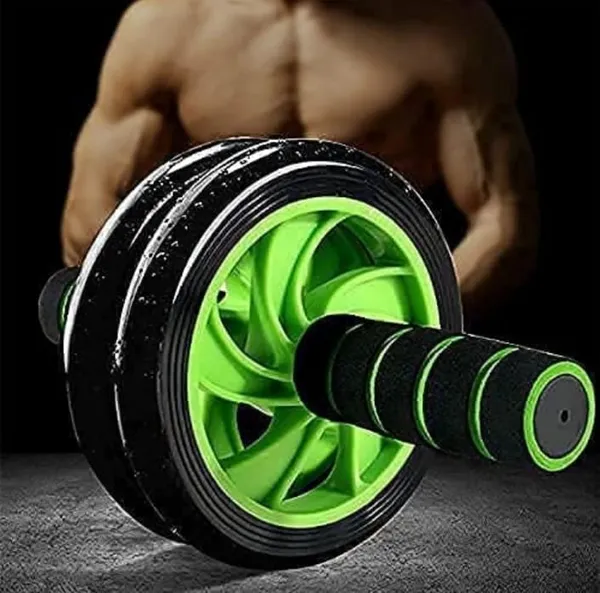 Combo_of_Core_Ab_Roller_&_Skipping_Rope_Adjustable_Speed_Skipping_Rope_|_For_Workout