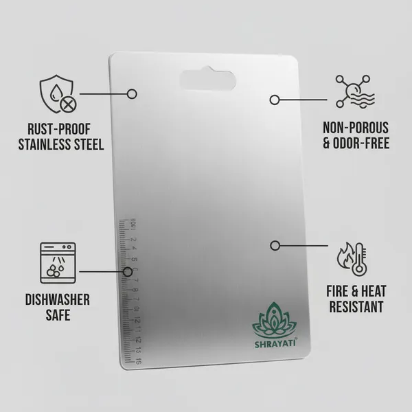 SHRAYATI_Stainless_Steel_Cutting_Board,_36L_x_25W_cm,_304_SS,_Rust-Proof,_Durable,_Non-Porous,_Modern,_Long_Lasting,_Sustainable,_Dishwasher_Safe_Chopping_Board_for_Home_&_Chef_Use