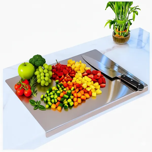 SHRAYATI_Stainless_Steel_Cutting_Board,_36L_x_31W_cm,_Countertop,_304_SS,_Rust-Proof,_Durable,_Non-Porous,_Modern,_Long_Lasting,_Sustainable,_Dishwasher_Safe_Chopping_Board_for_Home_&_Chef_Use