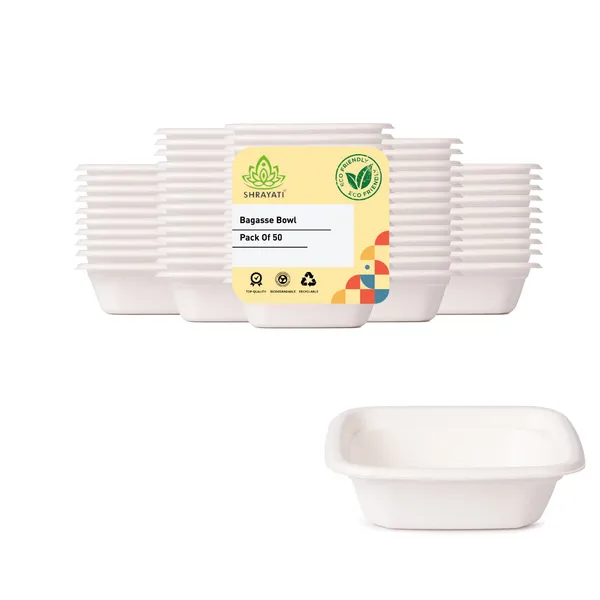 Pack_Of_50_Pieces_White_Sugarcane_Bagasse_4_Inch_Square_Bowls