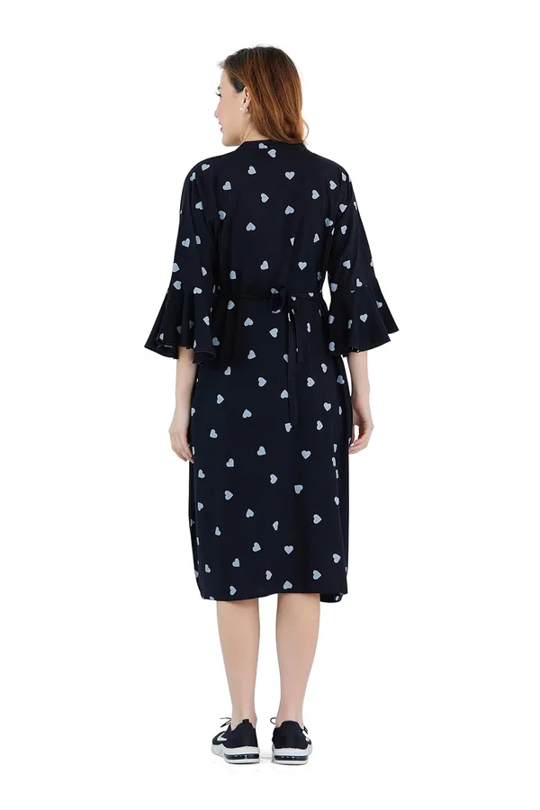 Dual-Zip_Printed_Cotton_Maternity_&_Nursing_Western_Dress__Stylish_Convenience_for_Pre_&_Post_Pregnancy_Women