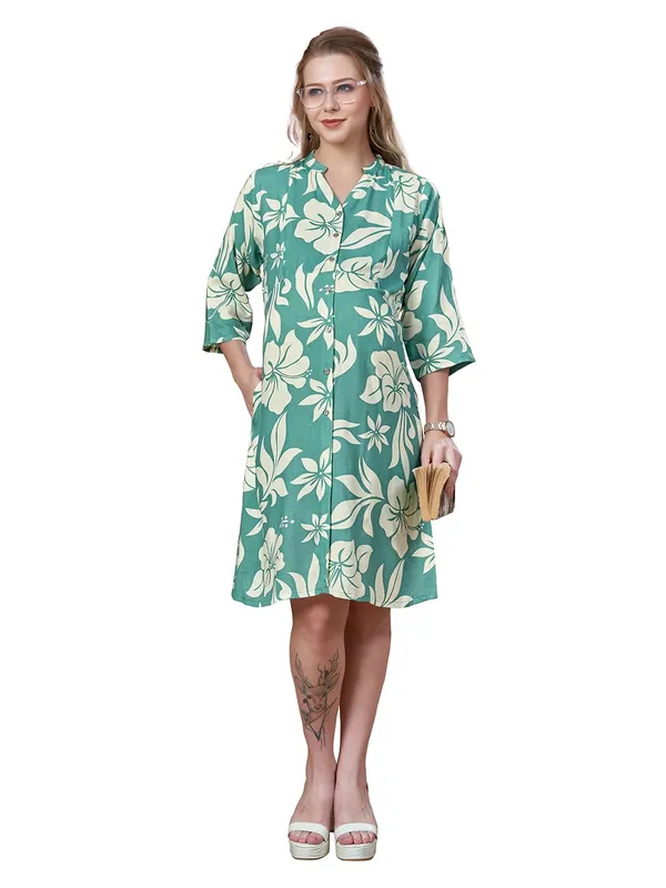 Women's_Floral_Maternity_Dress__Soft_Cotton_Rayon_Blend,_Lightweight,_Flowy_for_Everyday_&_Casual_Wear