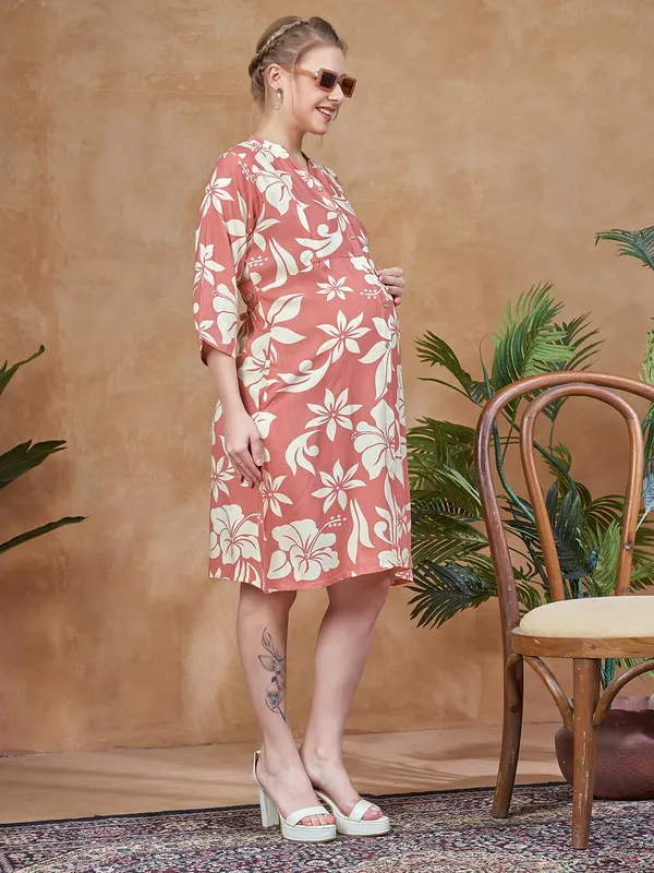 Women's_Floral_Maternity_Dress__Soft_Cotton_Rayon_Blend,_Lightweight,_Flowy_for_Everyday_&_Casual_Wear