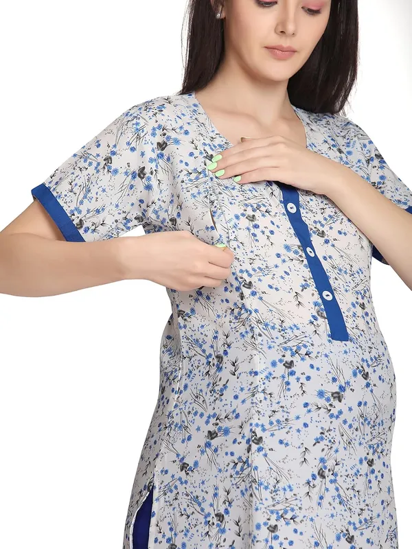 Blue_Feeding_Kurti_For_S_Nursing_Kurti_With_Zipper_For_Post_Pregancy_Maternity_Dress_Breast_Feeding_Kurti_Rayon_For_Women