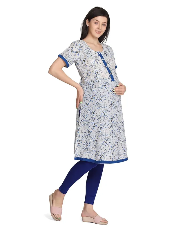 Blue_Feeding_Kurti_For_S_Nursing_Kurti_With_Zipper_For_Post_Pregancy_Maternity_Dress_Breast_Feeding_Kurti_Rayon_For_Women