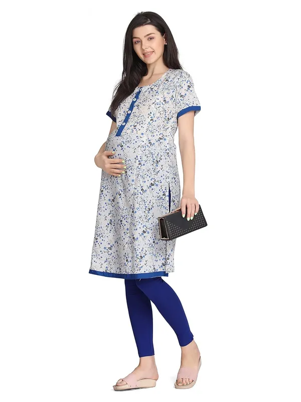 Blue_Feeding_Kurti_For_S_Nursing_Kurti_With_Zipper_For_Post_Pregancy_Maternity_Dress_Breast_Feeding_Kurti_Rayon_For_Women