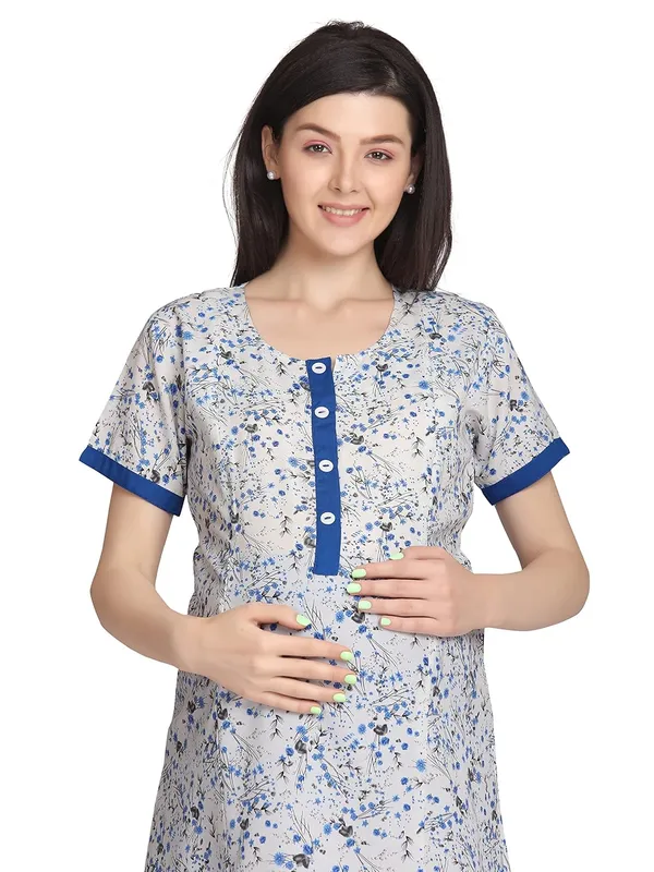 Blue_Feeding_Kurti_For_S_Nursing_Kurti_With_Zipper_For_Post_Pregancy_Maternity_Dress_Breast_Feeding_Kurti_Rayon_For_Women
